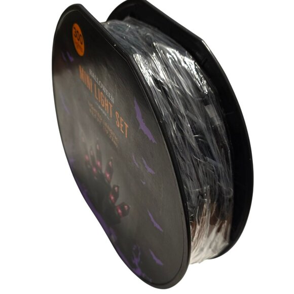 Halloween Mini String Lights Purple 300 Bulbs Indoor Outdoor Black Wire Party - Picture 4 of 5